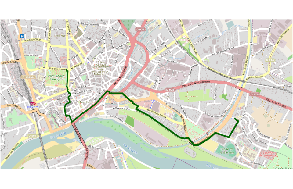 Travaux du réseau de chaleur urbain : traversée du giratoire du Pont Cizeau en juillet