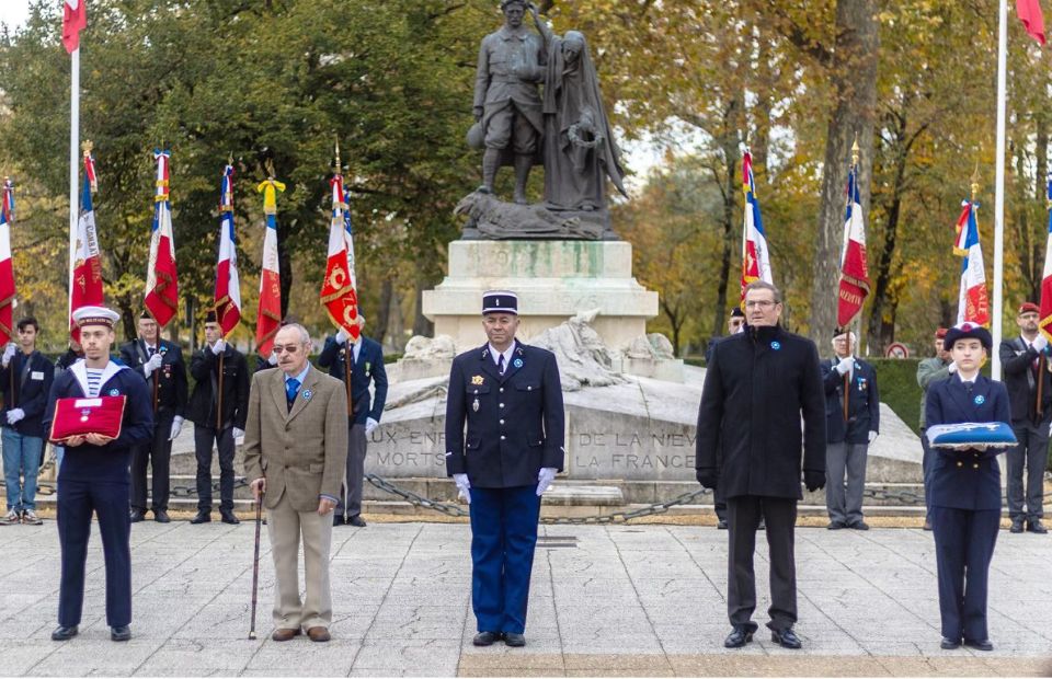 Cérémonie commémorative du 106ᵉ anniversaire de l’Armistice