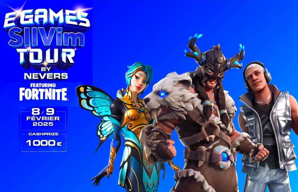 Tournoi EGAMES Fortnite® : Rejoignez la compétition à Nevers !