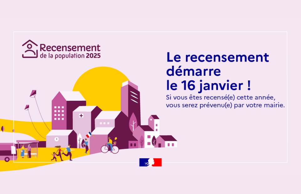 Du 16 janvier au 22 février, participez au recensement 2025