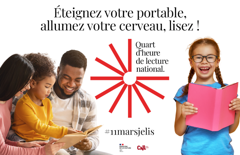 #11marsjelis : participez au quart d’heure de lecture national !