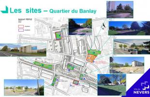 Les 7 sites du quartier relevant de l'appel à projet "Banlay Fertile".
